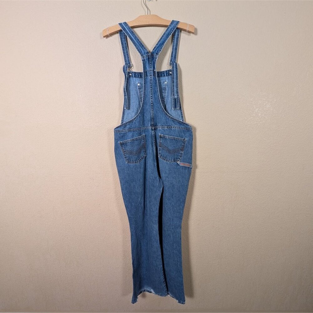Vintage 90s Overalls Hollywood Jeans M Farm Boho Casual Concepts Tall Girl - Picture 8 of 11